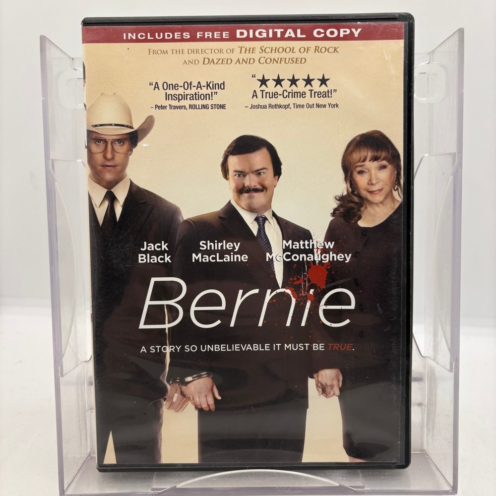 Bernie DVD 2011 Jack Black Shirley MacLaine Matthew McConaughey Dark Comedy